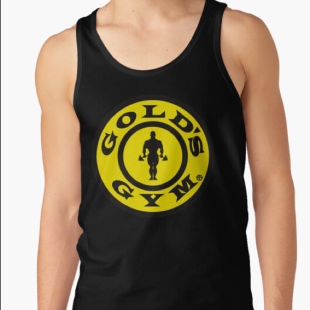 Gold's Gym Men's Black Muscle Tank Top Sleeveless Bodybuilding Size Medium